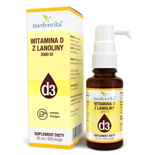 Medverita - Naturalna Witamina D3 - 30 ml